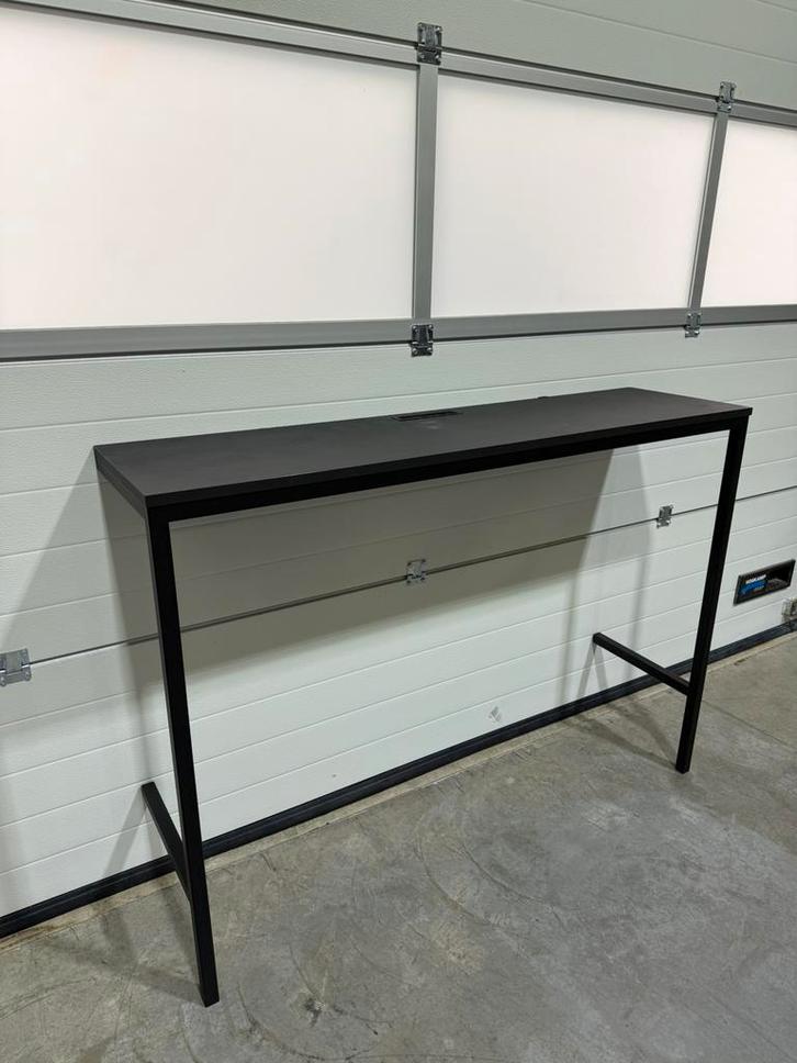 Set van 11 hoge aanleuntafels / bartsfels, Huis en Inrichting, Tafels | Sidetables, Zo goed als nieuw, 25 tot 50 cm, 200 cm of meer