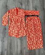 Sarong kebaya rood goud M/38, Kleding | Dames, Maat 38/40 (M), Overige typen, Ophalen of Verzenden, Zo goed als nieuw