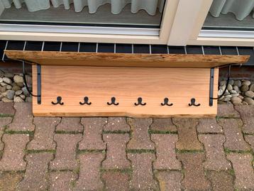 Houten eiken Wandkapstok - Handgemaakt beschikbaar voor biedingen