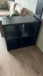 Ikea Kallax kast 4 vakken zwart, Ophalen, 25 tot 50 cm
