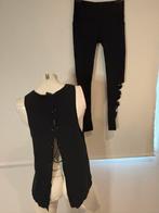 Victoria secret broek met open randen en aparte top, Kleding | Dames, Zwart, Ophalen of Verzenden, Maat 36 (S), Fitness of Aerobics