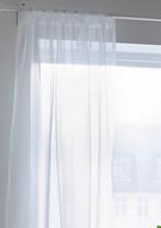 4 Lichtdoorlatende Gordijnen - 145x235 cm, Huis en Inrichting, 100 tot 150 cm, 200 cm of meer, Wit, Ophalen of Verzenden