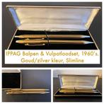 IPPAG Pennen en potloodset - jaren 60-70, verguld, Overige merken, Met doosje, Ophalen of Verzenden, Zo goed als nieuw