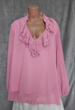 Nieuw! Prachtige Roze ruffle blouse van Sheilay maat XL., Ophalen of Verzenden, Zo goed als nieuw, Maat 46/48 (XL) of groter, Roze