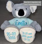 Geboorte knuffel Koala 45 CM geborduurd met naam & datum, Kinderen en Baby's, Kraamcadeaus en Geboorteborden, Ophalen of Verzenden