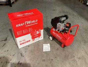 NIEUWE 2025 Kraftworld AC-25L Luchtcompressor €110,- beschikbaar voor biedingen