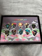 Fotolijstje met Coldplay Plectrums, Ophalen of Verzenden, Zo goed als nieuw
