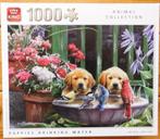 Puzzel 1000 st. Puppy's Animals King, Ophalen of Verzenden, 500 t/m 1500 stukjes, Legpuzzel, Zo goed als nieuw