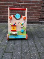 DEGELIJKE KLEURRIJKE LOOPWAGEN ZGAN, Kinderen en Baby's, Speelgoed | Houten speelgoed, Ophalen of Verzenden, Zo goed als nieuw