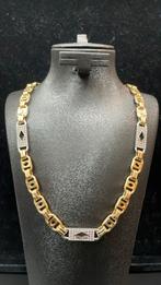 14 k gouden platte magnum ketting 61 gram 68,5 cm, Sieraden, Tassen en Uiterlijk, Nieuw, Goud, Goud, Ophalen of Verzenden