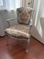 Vintage fauteuil met bloemenbekleding, Huis en Inrichting, Stoelen, Ophalen, Gebruikt, Overige kleuren, Eén