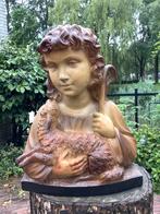 Zeldzaam gipsen kerkbeeld ❤️ Jezus de goede herder, Antiek en Kunst, Ophalen of Verzenden