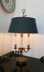 Bouillotte lamp groene bureaulamp tafellamp antieke lamp, Ophalen of Verzenden, Zo goed als nieuw, 50 tot 75 cm