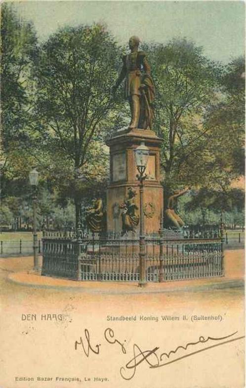 (301-018-005) Den Haag Standbeeld Koning Willem II, Verzamelen, Ansichtkaarten | Nederland, Zuid-Holland, Verzenden
