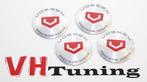 VOSSEN wielnaaf stickers Aluminium/rood/zwart 4 stuks, Ophalen of Verzenden