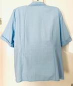 Erfo blouse korte mouw maat 48, Ophalen of Verzenden, Zo goed als nieuw, Maat 46/48 (XL) of groter, Blauw