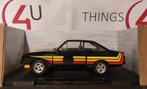 MCG 1:18 Ford Escort MK II RS 2000 X-Pack 1977 zwart/geel, Ophalen of Verzenden, Nieuw, Auto, Overige merken
