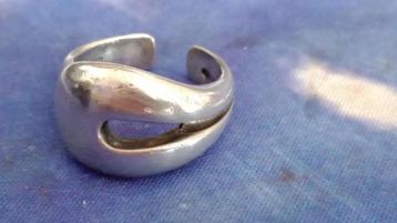  Zilveren Open ring #925 '(Size: 16 mm) beschikbaar voor biedingen
