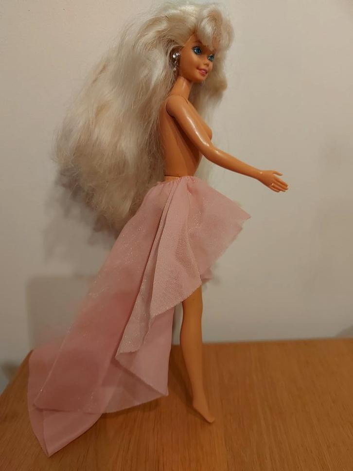 Barbie rok "Party Pink" 1987, Verzamelen, Poppen, Gebruikt, Kleertjes, Ophalen of Verzenden
