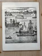 Ets/ pentekening, Antiek en Kunst, Kunst | Etsen en Gravures, Ophalen