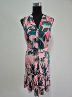 J590 - Roze K-Design jurk met bloemen maat M (1), Maat 38/40 (M), Ophalen of Verzenden, Zo goed als nieuw, Roze