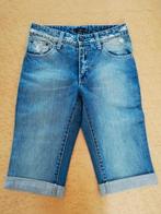Unisex denim shorts with roll-up legs. Waist size 24, Ophalen of Verzenden, Nieuw, Jongen of Meisje