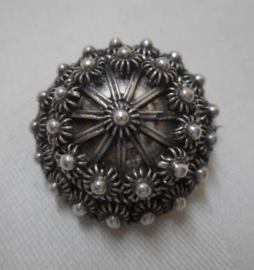Zilveren  apart broche met draaibaar bovenstuk nr.767 beschikbaar voor biedingen