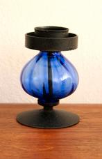 Erik Hoglund candle holder, Kosta Boda glass vintage design, Ophalen of Verzenden, Overige materialen