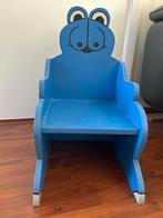 Leuke blauwe kinderstoel met kikker design, Ophalen of Verzenden, Gebruikt, Stoel(en)