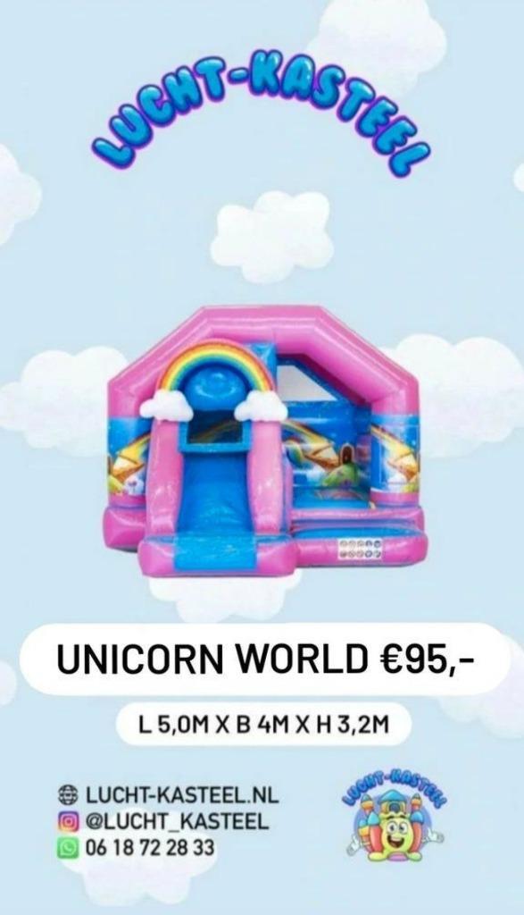 Springkussen huren Velsen Amsterdam Zaandam Heemskerk eo., Hobby en Vrije tijd, Feestartikelen | Verhuur, Zo goed als nieuw, Overige