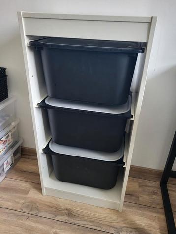 Ladekast 3 lades IKEA zwart/wit beschikbaar voor biedingen