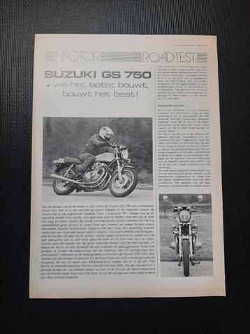 Suzuki GS750 GS 750 oldtimer nederlandse folder 1977 beschikbaar voor biedingen