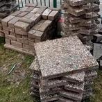 Gratis grindtegels en betonklinkers, Ophalen, Gebruikt, Beton, Terrastegels