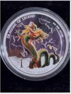 Tuvalu - 1 Dollar 2012 - Dragons of Legend - Chinese Dragon, Verzenden, Setje, Zilver
