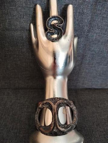 Vintage Erik Dennung Denmark Set Armband en Ring  beschikbaar voor biedingen