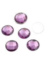 Lila cabochon (plaksteen) van 8 mm rond (12 stuks), Hobby en Vrije tijd, Kralen en Sieraden maken, Verzenden, Nieuw, Kraal
