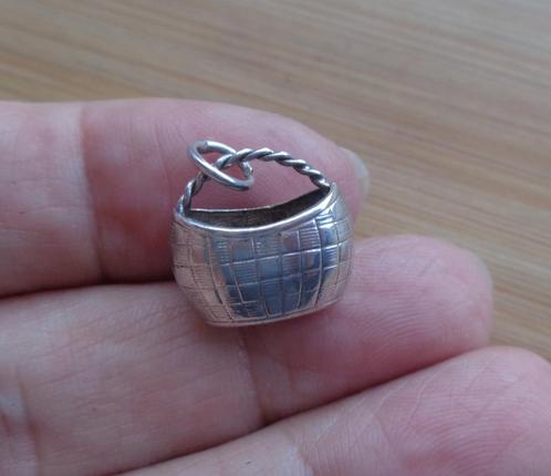 zilveren vintage bedel mand [064], Sieraden, Tassen en Uiterlijk, Bedels, Zo goed als nieuw, Overige merken, Zilver, 1 bedel, Verzenden
