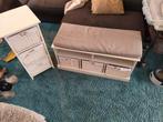 Leuk bankje met kastje voor in de hal, Huis en Inrichting, Ophalen, Gebruikt, 100 tot 150 cm, 50 tot 75 cm