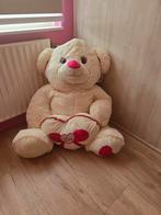 XXL teddy beer wit met roze "110cm", Ophalen, Zo goed als nieuw, Beer