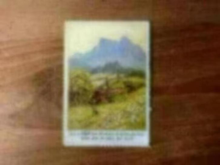 Oud kaartje met bijbel tekst religie, Verzamelen, Religie, Gebruikt, Kaart of Prent, Ophalen of Verzenden