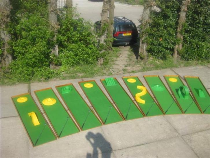 MIDGETGOLF * MINIGOLF * KINDERFEESTJE * COMMUNIE Feest, Hobby en Vrije tijd, Feestartikelen | Verhuur, Gebruikt, Verjaardag, Ophalen