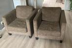 twee fauteuils, stof, Gebruikt, 75 tot 100 cm, Ophalen of Verzenden, 75 tot 100 cm