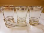 Booms likeurglazen met goud 7 x 5,2 cm per drie, Antiek en Kunst, Ophalen of Verzenden