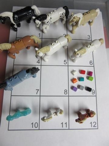 L317 LEGO DIEREN *NIEUW* PAARDEN en MINIPAARDEN MET RUG beschikbaar voor biedingen