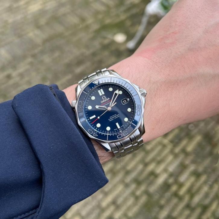 Omega Seamaster Diver 300M - Blauw - Ref 212.30.41.20.03.001, Sieraden, Tassen en Uiterlijk, Horloges | Heren, Zo goed als nieuw