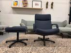Nieuw Artifort F141 Fauteuil met Poef Blauw stof Design, Huis en Inrichting, Fauteuils, Nieuw, 75 tot 100 cm, Ophalen of Verzenden