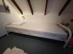 1persoons bed met onderschuif bed, Huis en Inrichting, Slaapkamer | Bedden, 90 cm, Ophalen of Verzenden, Metaal, Wit