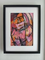 the happiest man, Antiek en Kunst, Kunst | Schilderijen | Abstract, Ophalen of Verzenden