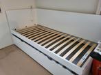 IKEA Flaxa bed met onderbed, Huis en Inrichting, Ophalen, Eenpersoons, Wit, Zo goed als nieuw