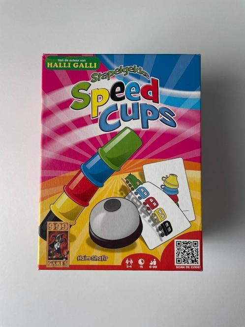 Speed cups gezinsspel, Hobby en Vrije tijd, Gezelschapsspellen | Kaartspellen, Zo goed als nieuw, Een of twee spelers, Drie of vier spelers